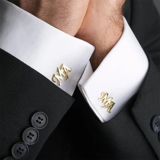 Personalized Initial Letter Cufflinks - Tanishaq