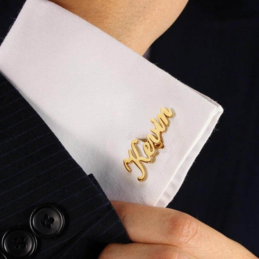 Personalized Name Cufflinks Perfect for groomsmen gifts - Tanishaq