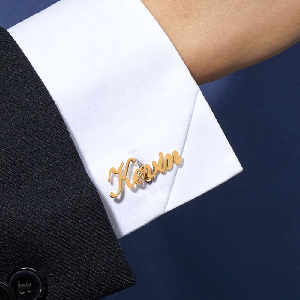 Personalized Name Cufflinks Perfect for groomsmen gifts - Tanishaq