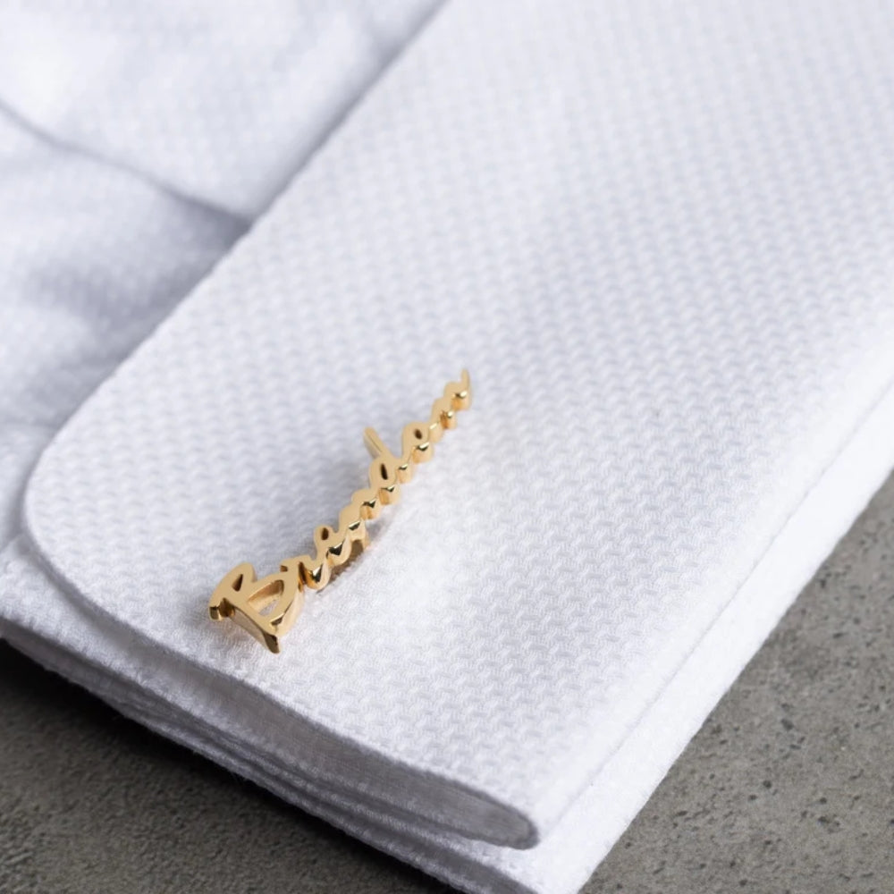 Personalized Signature Style Name Cufflinks - Tanishaq