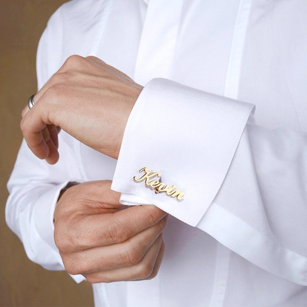 Personalized Name Cufflinks Perfect for groomsmen gifts - Tanishaq