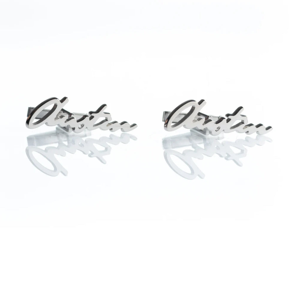 Personalized Signature Style Name Cufflinks - Tanishaq