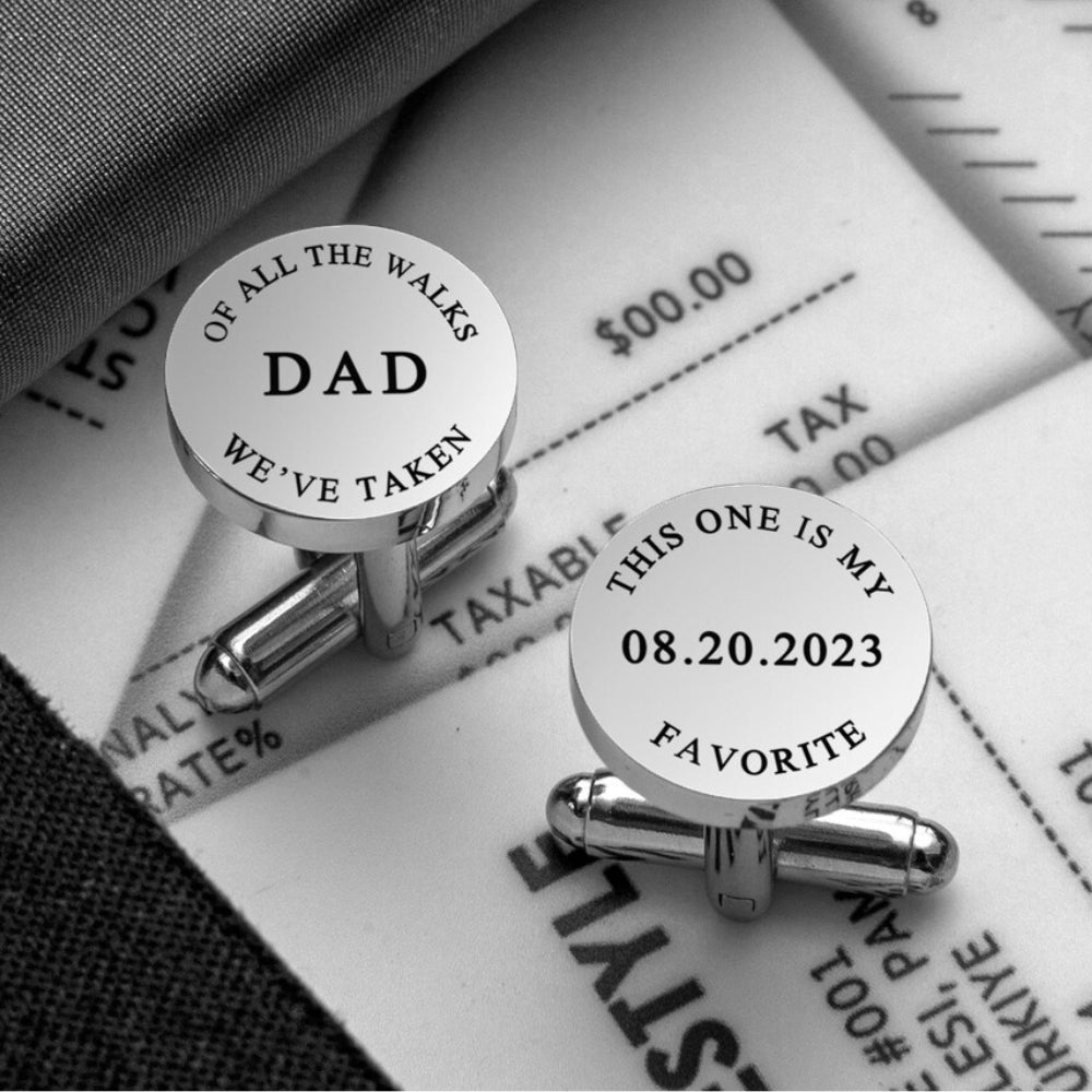 Personalized Initial Engraved Cufflink - Tanishaq