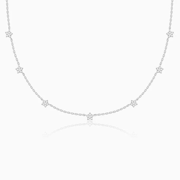 Silver Star Constellation Necklace