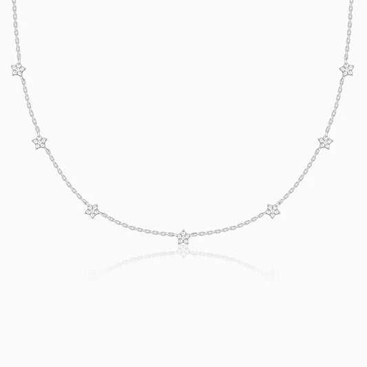 Silver Star Constellation Necklace