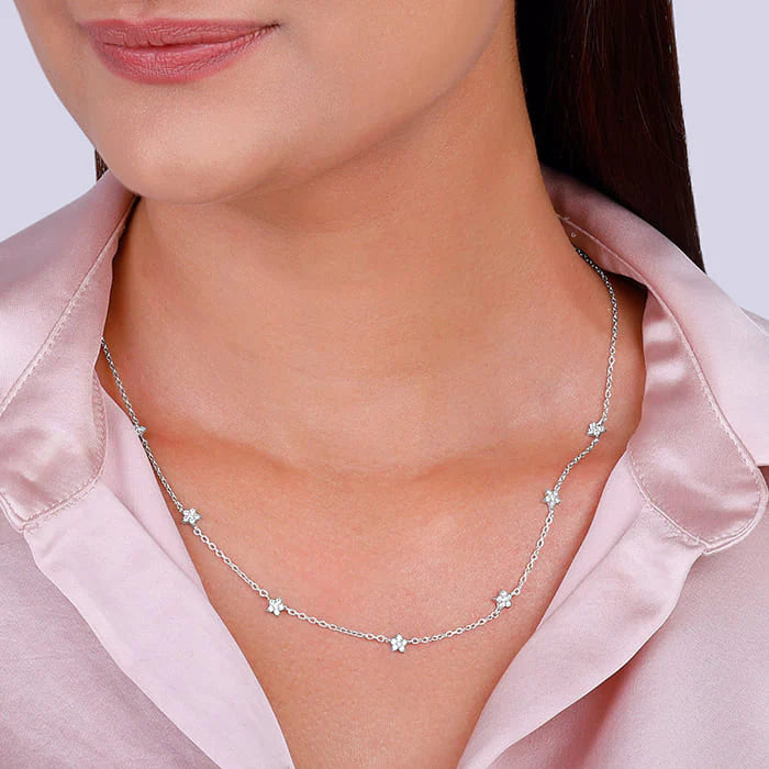 Silver Star Constellation Necklace