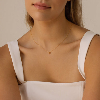 Alice Dainty Initial Necklace - Tanishaq