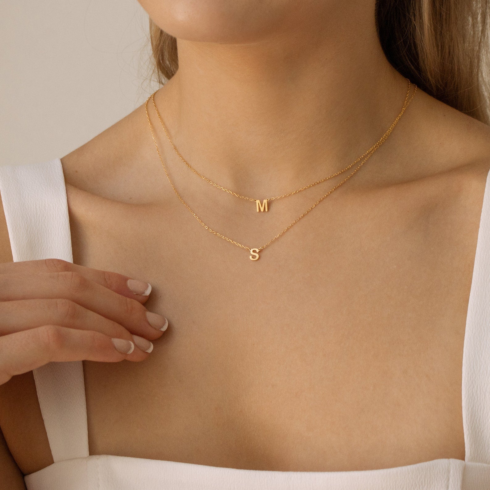 Alice Dainty Initial Necklace - Tanishaq