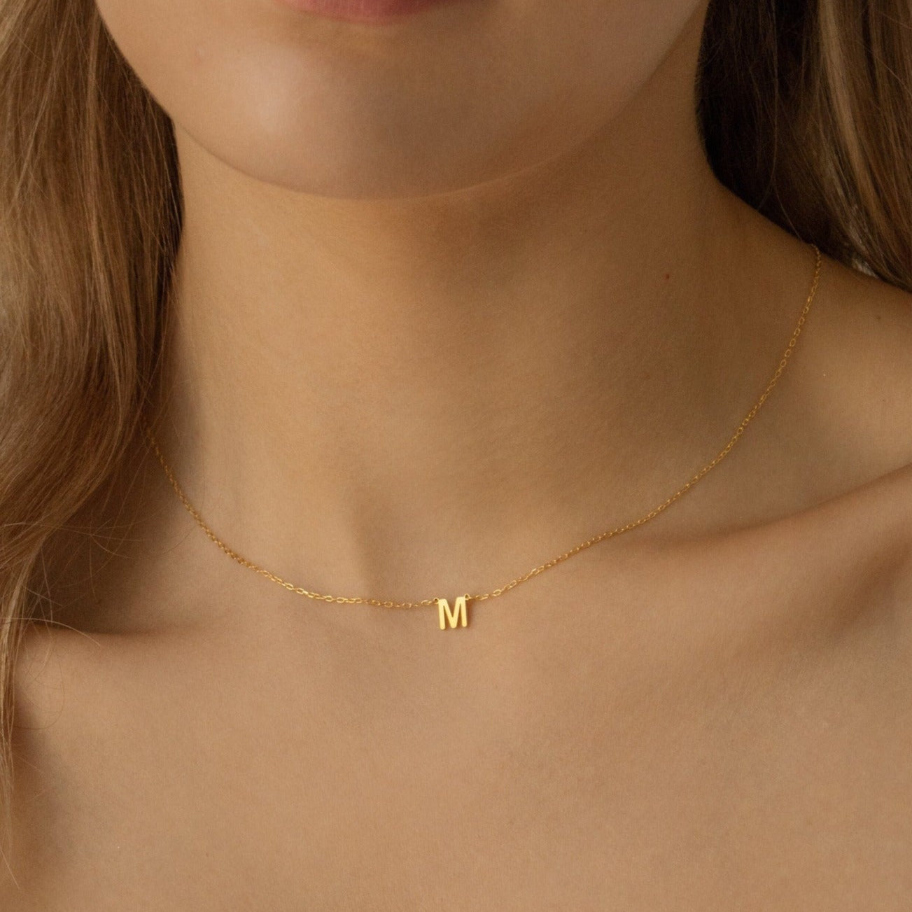 Alice Dainty Initial Necklace - Tanishaq