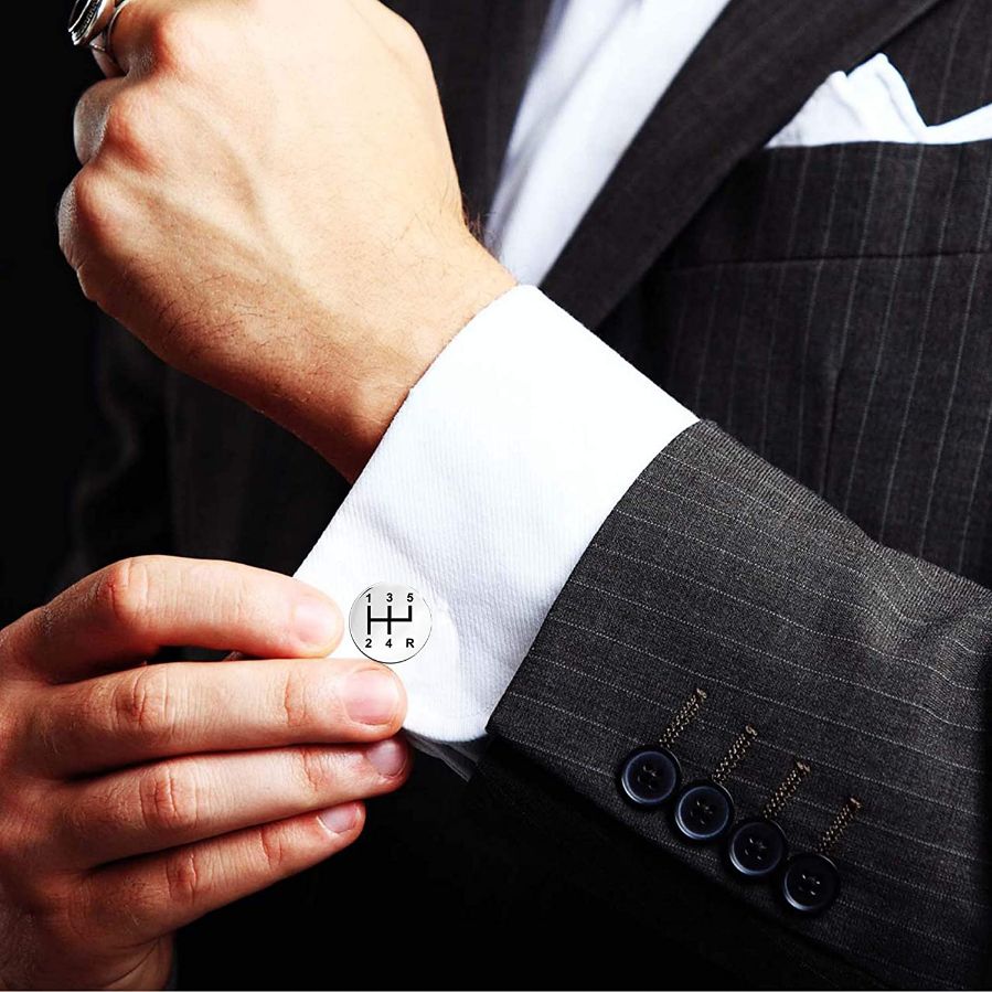 Personalized Gear Shifter Cufflinks For Men - Tanishaq