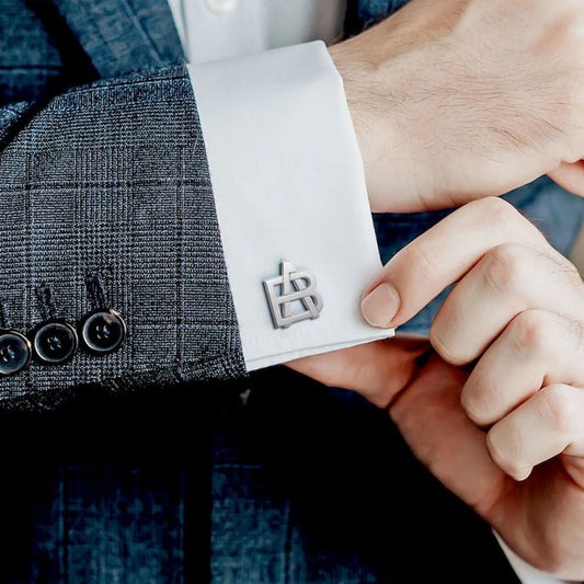 Monogram Overlapping Initial Cufflinks - Tanishaq