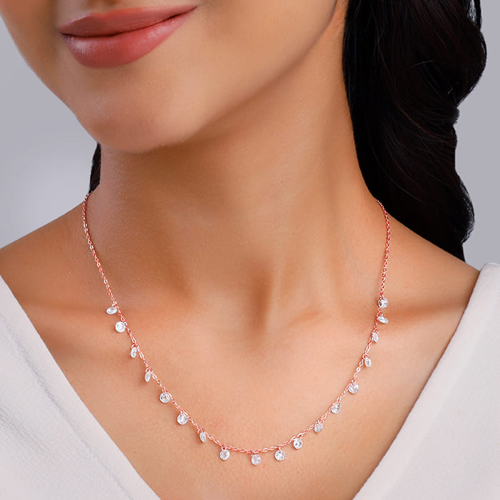 Rose Gold Queens Necklace