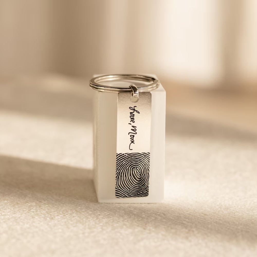 Personalised Actual Fingerprint Keychain - Tanishaq