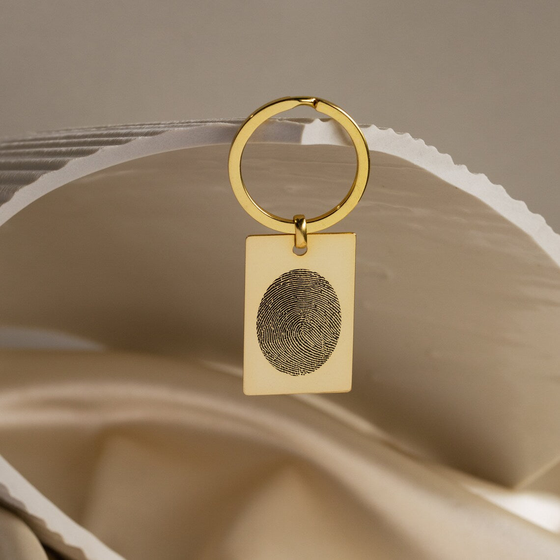 Personalised Actual Fingerprint Keychain - Tanishaq