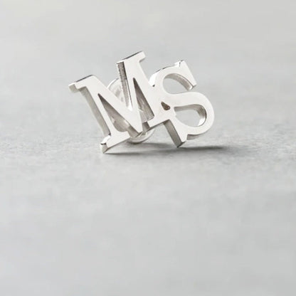 Personalized Initial Letter Name Brooch - Tanishaq