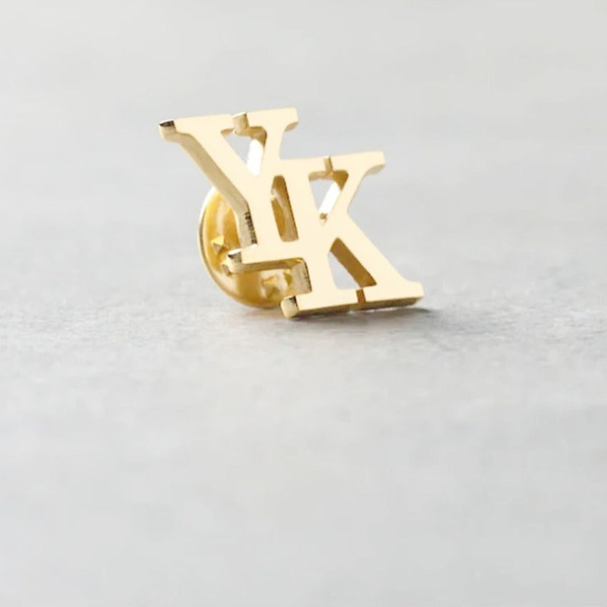 Personalized Initial Letter Name Brooch - Tanishaq