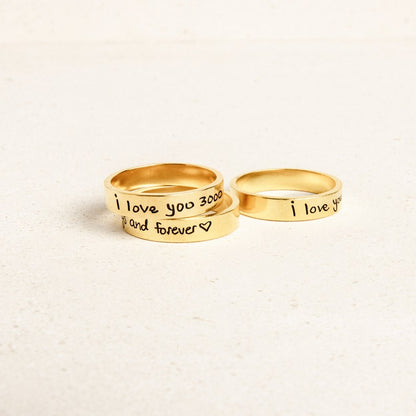 Personalized Handwriting Ring - Tanishaq