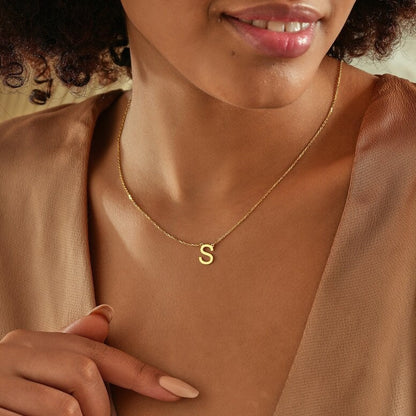 Custom Letter Pendant Necklace - Tanishaq